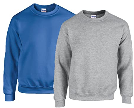 Gildan Fleece Crewneck Sweatshirt, Style G18000 Maillot de survtement Homme (Lot de 1)