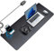 LADSTAG Schreibtischunterlage Leder Mauspad XXL mit Induktive Ladegerät, Schreibtisch Unterlegmatte Tischunterlage XXL Gaming Mousepad mit Wireless Charger Schwarz(800×320 mm)