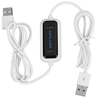 Aatraay LK Cable de Transferencia de Datos USB de PC a PC 17 × 11 × 3 USB 2.0 en Línea PC Portátil a PC Cable de Transferencia de Archivos de Enlace de Datos Bridge EC