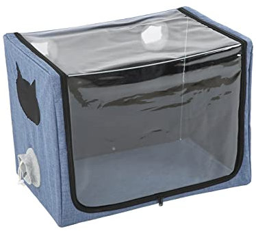 PenRux Haustier Sauerstoff Inhalation Box, Oxford Tuch Haustier Zerstäubung Box Portable Haustier Zerstäubung Nest faltbar Vernebler Box für Katzen Hunde Haustiere, einfach zu speichern