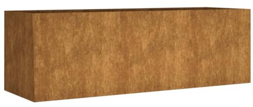 vidaXL Fioriera Rialzata da Giardino 120x40x40 cm in Acciaio Corten, fioriera, fioriera da esterno, vaso per erbe aromatiche, fioriera da giardino