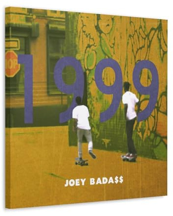 DDRPAD Joey Badass Poster 1999, Albumcover-Poster, Leinwand, langlebig, farbecht, Wandkunst, dekoratives Gemälde für Wohnzimmer, Schlafzimmer, Heimdekoration, 30 x 30 cm, Rahmenstil