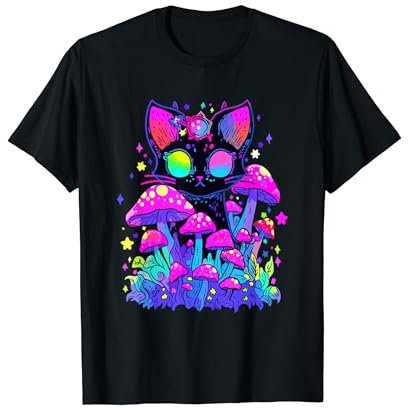 EDM Party Cat Trippy Festival DJ T-Shirt
