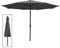 Eulenke Sonnenschirm Ø 350 cm gartenschirm Polyester UV-Schutz Wasserabweisend und schmutzabweisend Groß Marktschirm für Garten, Balkon und Terrasse, ohne Ständer, anthrazit