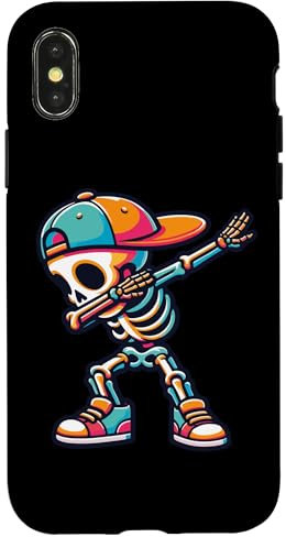 Dabbing Skelett Kinder Hülle für iPhone X/XS