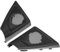 Motoforti Car Door Tweeter Speaker Panel Cover, for BMW F10 F11 5 Series, Plastic, Black, 1 Pair
