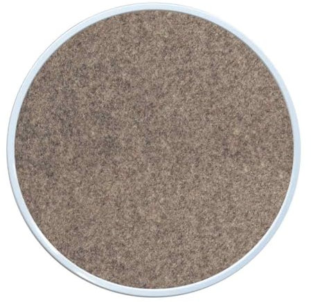 Eco Filzauflage geeignet für Kartell Componibili Container Nachttisch rund Unterlage (Walnut, 30,3cm)
