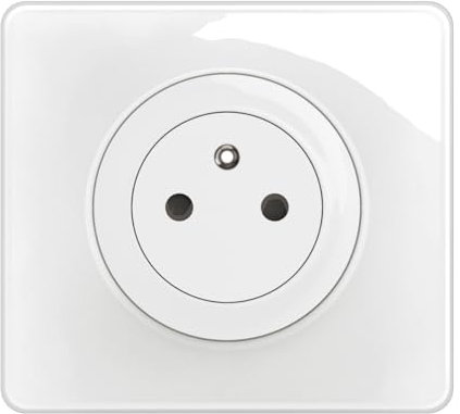 LEGRAND - Prise Electrique Murale avec Terre Céliane Surface Confort avec Plaque - Prise Affleurante avec Socle Rétractable - Blanc