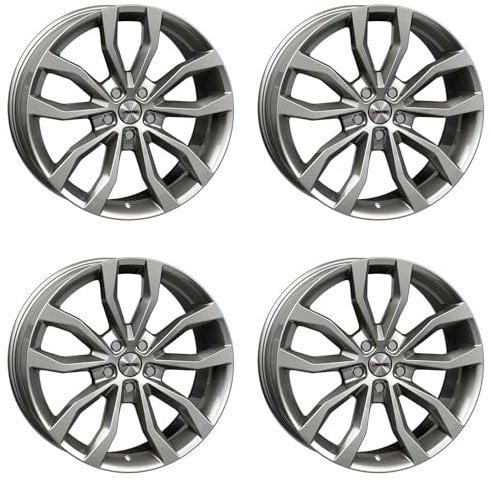 4x AUTEC Felgen Alufelgen UTECA 8.5x19 ET30 5x110 Titansilber kompatibel mit Saab 9-3
