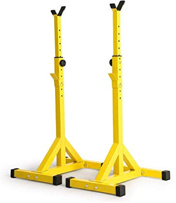 CCKUHN Kniebeugenständer, Langhantelständer, Gewichtheberständer, Bankständer, geteilter Hantelständer, Fitnessgerät, höhenverstellbar, Tragkraft 200 kg, für Krafttraining, Ständer für In