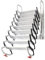 Manuelle Dachbodentreppe, Wandmontage, Dachbodentreppe, höhenverstellbar, Dachbodenleiter, rutschfeste Dachbodenleiter, Teleskopleiter (H1 2)