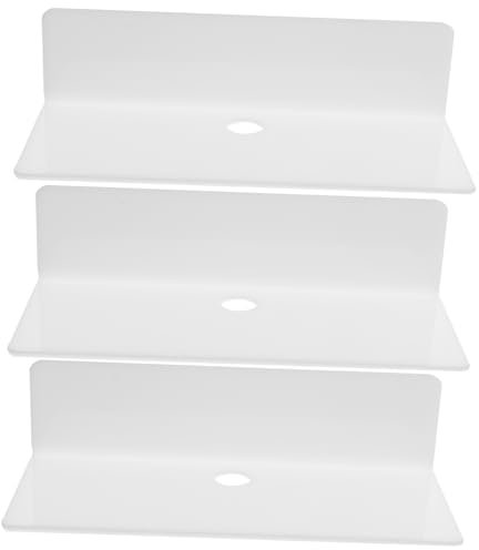 Yardenfun Schwimmendes Wandregal Aus Acryl Für Badezimmer Platzsparendes Aufbewahrungsregal Für Kosmetika