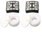 Vacuum Cleaner Filter Kit ForShark Powered AZ910UK NZ801UK AZ910UKT NZ801UKT, 2 Foam & 2 Felt Filters, Replacement Parts