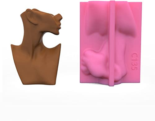 NPXUAMTJ Moule en résine époxy pour bougie chauffe-plat - Moule en silicone pour pot de fleurs, bibelots, décoration d'intérieur