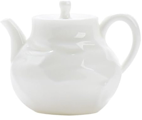 Tetera De Ceramica Tetera De Piedra De Jade Suet, Tetera Individual Hecha A Mano De Porcelana Blanca, Tetera Con Filtro For El Hogar, Juego De Té De Kung Fu, Tetera Pequeña Tetera De Cerámica China