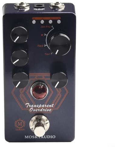 Zoegneer E-Gitarren-Effektpedal mit Timmy- und Vemuram-Jan-Schaltungen für verbesserte Overdrive-Leistung