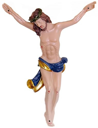 Kaltner Präsente Geschenkidee - Kreuz Kruzifix modern Korpus Jesus Christus Figur (Höhe - 16 cm)