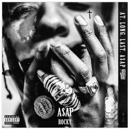 A$AP Rocky Albumcover – At. Long. Last ASAP Leinwandposter Wandkunst Dekor Druck Bild Gemälde für Wohnzimmer Schlafzimmer Dekoration 40 x 40 cm