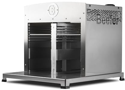 Beefer Twin Pro - Professioneller 800°C Oberhitzegrill mit Gas aus Edelstahl zwei Brennern I mit Trennwand I DE/AT 20 NGH Erdgas