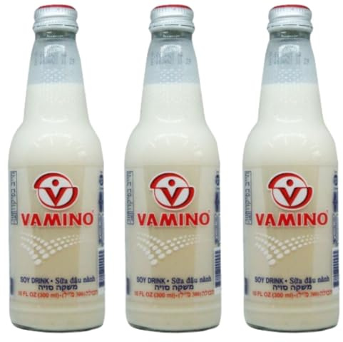 VAMINO SOY Drink 300ml | PACK OF 3 | SOYA Beverage | SOY Milk | Glass Bottles | Long Life Milk.