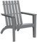 GOPLUS Adirondack Stuhl, Gartenstuhl ergonomisch aus Akazienholz mit Armlehnen, hoher Rückenlehne, Holzstuhl Outdoor bis 160kg belastbar für Garten Hof Terrasse Balkon