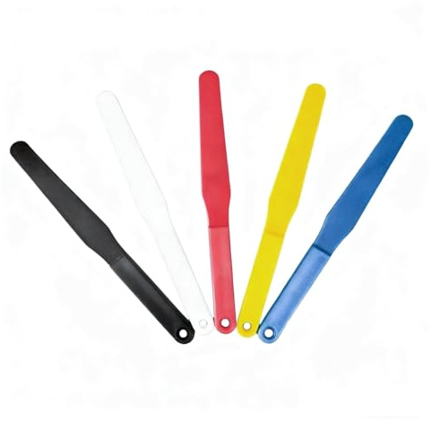 5 Stück Siebdruck Spatel Kunststoff 287mm - Bunte Farbspatel Farbheber - Rührspatel Schaber zum Mischen von Siebdruckfarbe, Kleber, SMT Lotpaste & DIY