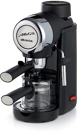Ariete 1340 Mokita Machine à café, 800 W, 4 Tasses, plastique, Noir
