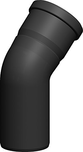 Schornstein Winkel 45° starr aus Kunststoff (PP), Ø60mm Durchmesser