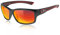 ICECUBE DYNAMIC Polarisierte Sport-Sonnenbrille UV400 Schutz mit Anti-Rutsch-Funktion und leichtem Rahmen - für Männer und Frauen beim Fahren, Laufen, Baseball, Golf, Freizeitsport und Aktivitäten