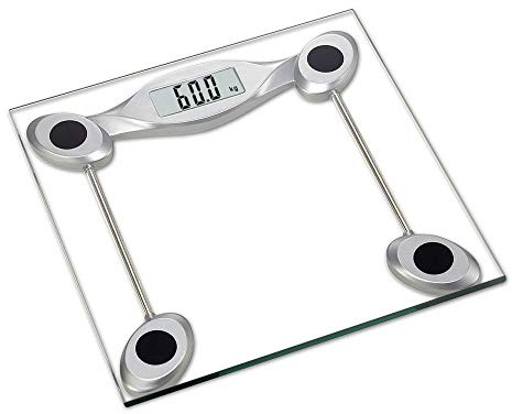 180KG Digital Electronic Bathroom Scales Glass LCD Measures Body Weight Machine
