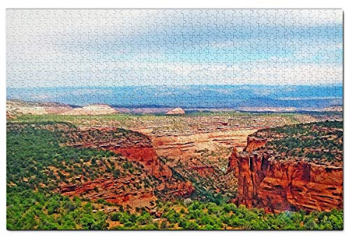 USA Jigsaw Puzzle 1000 Piece USA America Garden of the Gods Colorado Springs Puzzle Game Artwork Travel Souvenir Wooden