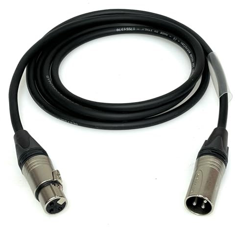 DG Systems - Cable de micrófono XLR 3P Neutrik NC3*XX - Made in EU (2 mt)
