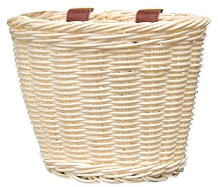 Fahrradkorb, Junior Lenker Fahrradkorb, Wicker Fahrradkorb, Korb Wicker Fahrradkorb Wicker-Crème-Blanc