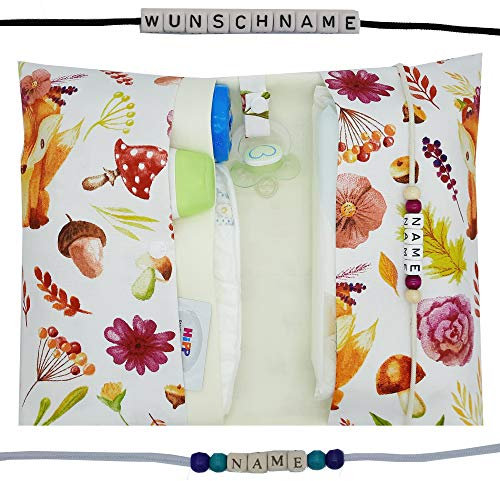 Große Windeltasche XXL mit Name Wickeltasche Fuchs