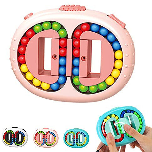 Rotierender Fingerwürfel Intelligenz Spiele Magic Bean Würfel Spielzeug,Finger Puzzle Kugelklassifizierungsspiel,IQ Game Spinnende magische Bohnen Dekompression Puzzle Toys für Kinder Teens Erwachsene