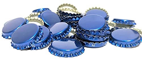 DIAH DO IT AT HOME Crown Caps Metallic - Pack of 100 - Beer Brewing DIAH (Dark Blue Metallic Crown Caps)