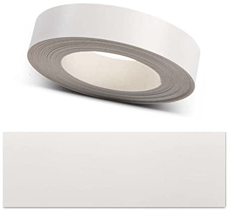 ben+camilla.com Kantenumleimer zum Aufbügeln | Weiß 17 mm x 5 m Rolle (matt glatt) | Premium Qualität für professionelle Ergebnisse | Kantenschutz