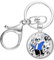 Beliebtes Spiel Undertale Icons Schlüsselanhänger Sans Game Charakter Punk Art Glas Cabochon Anhänger Schlüsselanhänger Schlüsselanhänger, weiß, L