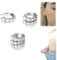 QKKO Slimio Auricular Rowline Ohrmanschette, Earshape Lymph & Schlankheits-Ohrringe, Zunis Akupressur Schlankheits-Ohrringe, Nicht durchstechende Lymphtherapie Detoxslimming Ohrringe (3pcs A)