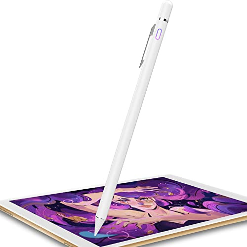 Penna stilo per iPad, matita per iPad Pro 12.9/11/10.5/9.7 pollici Air 5/4/3/2/1 iPad 10/9/8/7/6/5/4 Mini 6/5/4/3/2 Generazione Alternativa Disegno, Scrittura, Stilista Digitale per Touch Screen (Jet