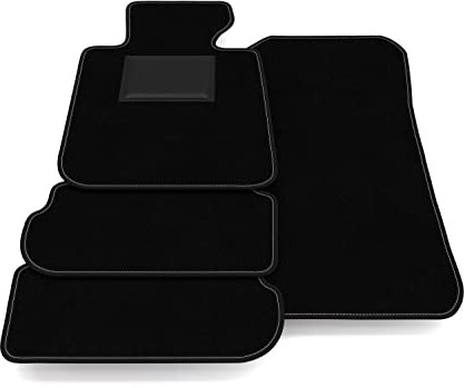 Fußmatten kompatibel mit BMW 1er E81-E87 3-5 Türer 2004-2012 kein Dekor, personalisiertes Fußmatten-Set, Teppich-Set, Autoteppich