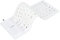 Annadue Tastiera in Silicone Pieghevole, Tastiera da Gioco Cablata USB, Tastiera in Silicone Morbido Silenzioso Rollup Impermeabile da 85 Tasti per PC Portatile Notebook (White)