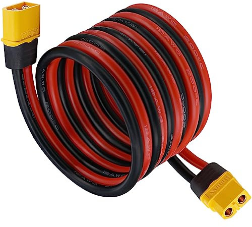 XT60 Extension Cable, BENACES 3FT 12AWG XT60 Male to XT60 Female Connector Adapter Cord for RC Battery Portable Power Station Solar Panel