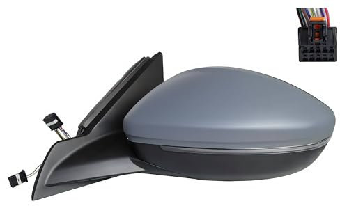 PROPOSTEONLINE Elektrischer Spiegel für Opel Corsa ab 2019, rechte Seite El. lackiert. c/Sonde Scheinwerfer LED 98260171XT