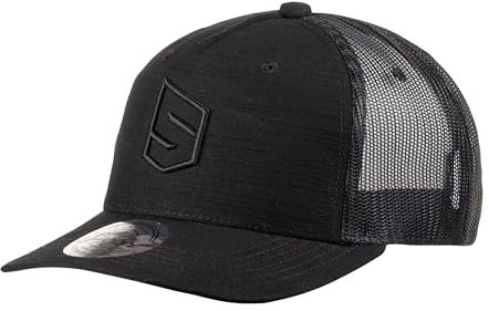 SABBOT Ryan Herren Cap, Basecap, Schirmmütze Sportcap, Schnelltrocknend, Atmungsaktiv, Verstellbar, Leichtgewicht, Ideal für Outdoor Sportarten (Schwarz)