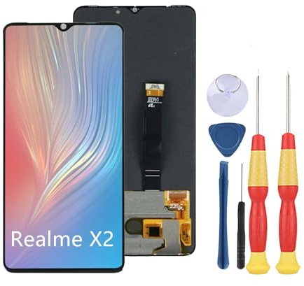 SiuVorZhi Pantalla LCD Compatible con OPPO Realme X2 Pro RMX1931 Pantalla LCD Pantalla táctil Piezas de Repuesto con Herramientas.