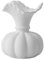MAGTAGE Kürbis Vase Weiß Keramik Kleine Blume Minimalistische Boho Home Decor für Pampasgras Regal Schreibtisch Büro Kamin Hochzeit 19.1 cm