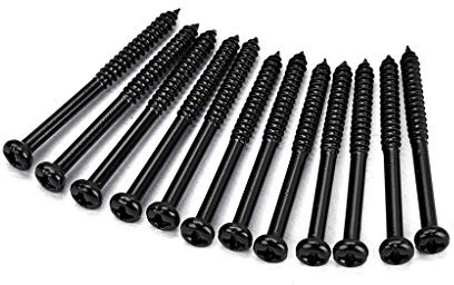 12 x Bass-Tonabnehmer-Befestigungsschrauben für P90 Tonabnehmer, Musikinstrument, Par-Tonabnehmer, Schrauben, 1,75