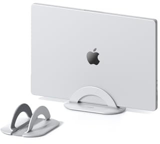 Hagibis Vertikaler Laptop-Ständer, aus Aluminium, verstellbar, platzsparend, verbessert den Luftstrom für MacBook Pro, Gaming, Laptops, iPad, Oberfläche, HP, Dell, Chrom-Buch