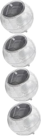 Sosoport 4 Stück Schwimmende Lichter Solarleuchte Im Freien Dekorative Poolbeleuchtung Schwimmbad Ball Lichter Solarlampe Im Freien Solarkugellicht Wasserdichte Poolbeleuchtung Acryl Weiß